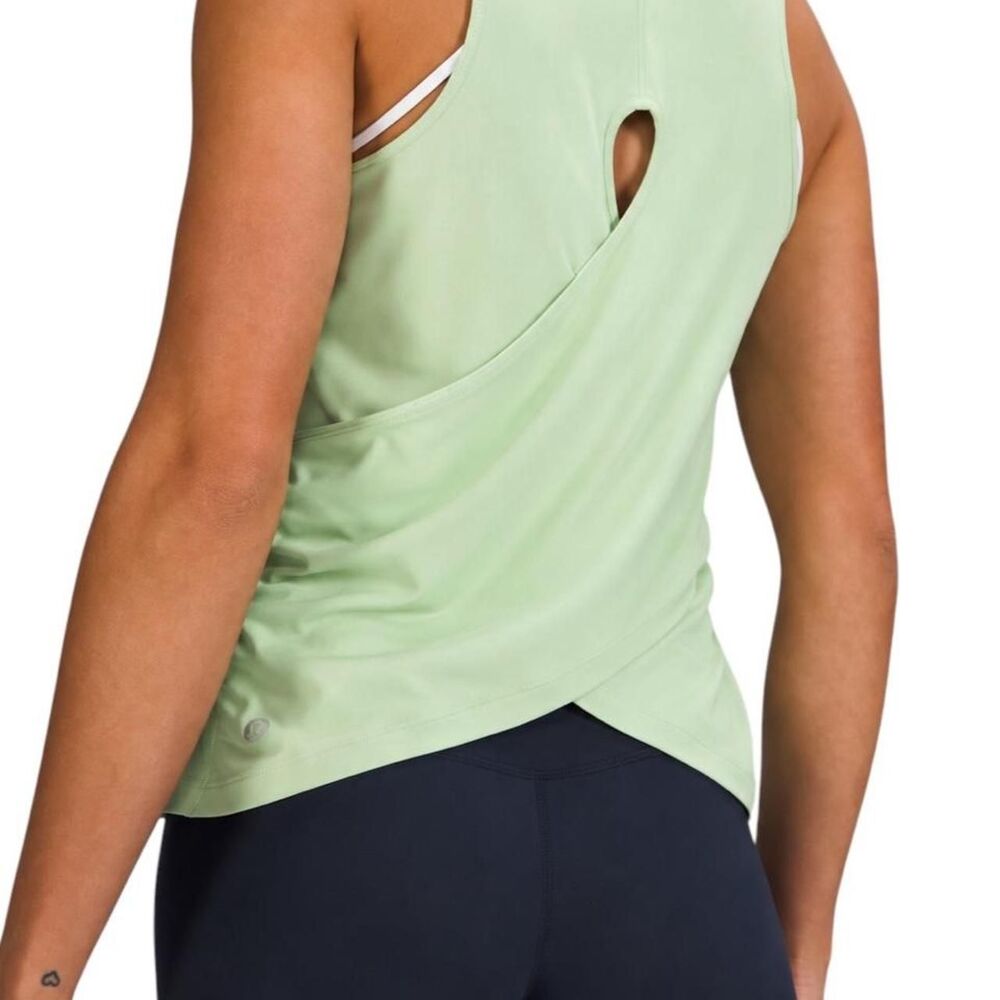 Lululemon Nulu Wrap Back Yoga Tank Top Creamy Mint
